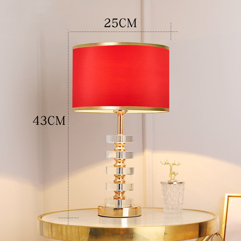 Light Luxury Crystal Table Lamp Postmodern Simple And Warm