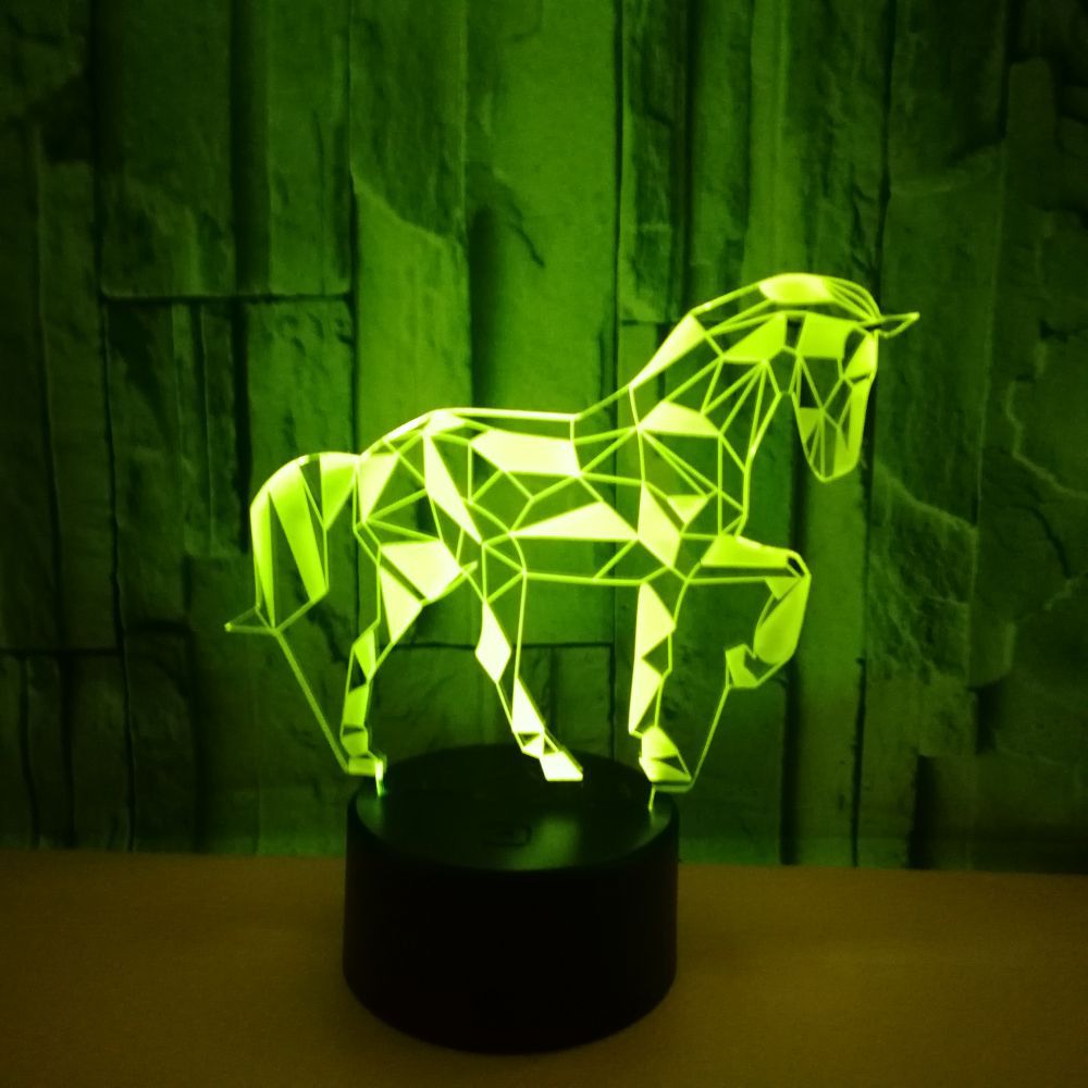 Led Night Light Jigsaw Horse USB Visual