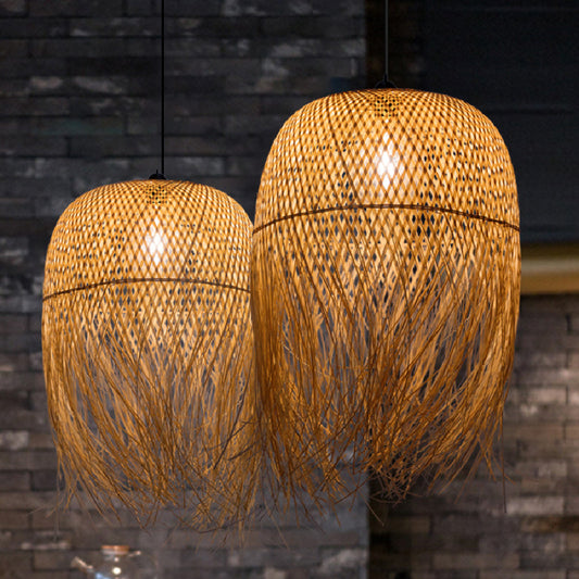 Bamboo Weaving Creative Personality Chinese Bamboo Chandelier