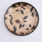 Floral round ceramic dinner plate