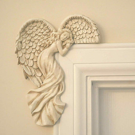 Door Frame Angel Wings Sculpture Resin Crafts