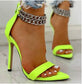 Large size high heels stiletto women sandals