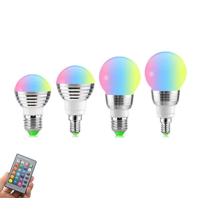 LED RGB Bulb Light And 24-key Remote Control