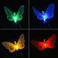 LED Solar String Lights Optical Fiber Butterfly Solar LED Spot Light Grass Christmas Festival Garden Decorative Colored Lights