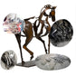 Statue Adonis Courtyard Metal Horse