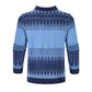 Men's Crewneck Pullover Sweater Unisex Fair Isle Long Sleeve Knitted Sweater