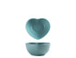 Heart Deco Pastel Ceramic Stone Dinner Plate Set