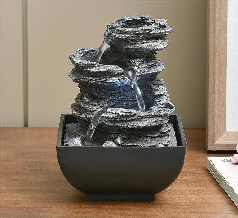 Modern Minimalist Water Fountain Desktop Decoration