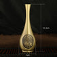 Pure Brass Vase Carving Decoration Mini