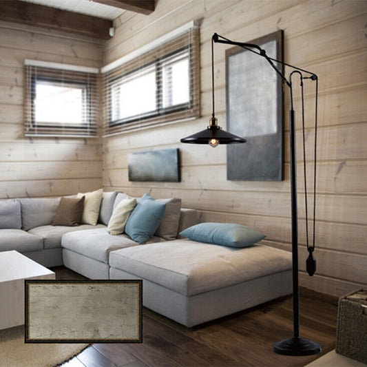 American Vintage Industrial Style Iron Living Room Bedroom Floor Lamp