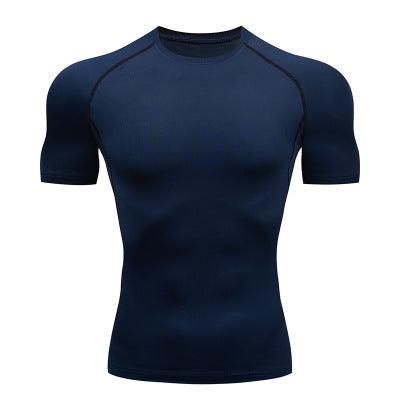 Solid color quick-drying bottoming short sleeve