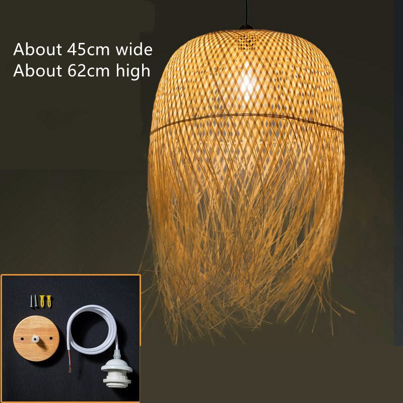 Bamboo Weaving Creative Personality Chinese Bamboo Chandelier