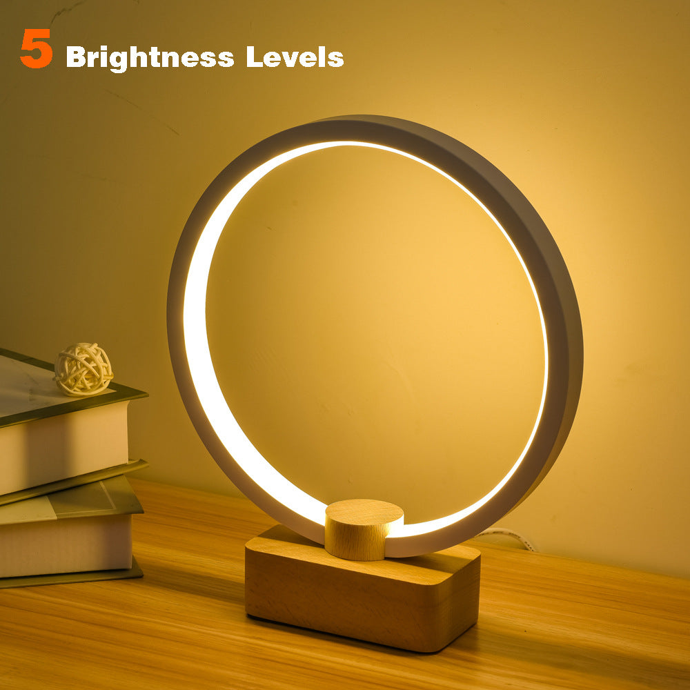 Smart Solid Wood Led Small Night Lamp