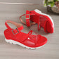 Women Sandals Summmer Buckle Shoes With PVC Transparent Design