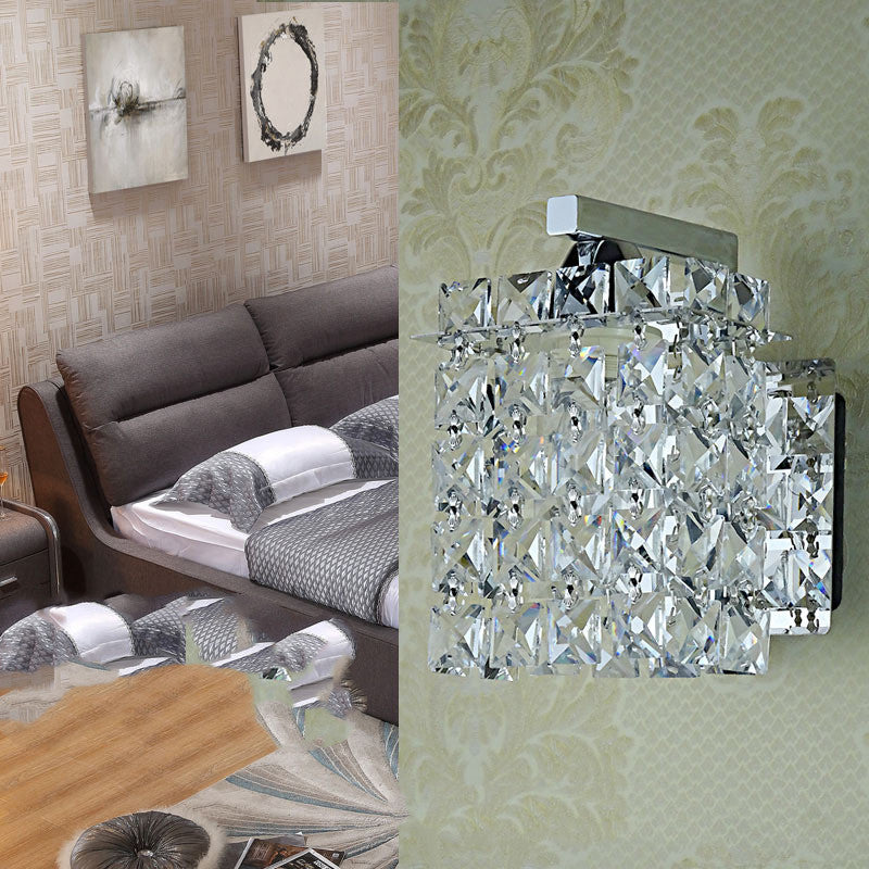 Bedside Crystal Wall Lamp Single Head Creative Simple And Modern