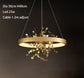 All Copper Living Room Pendant Lamp Modern Luxury Creative Circle Simple