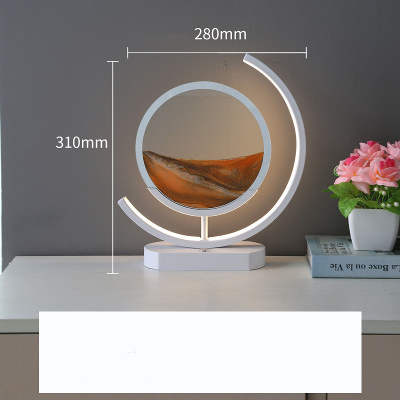 Modern 3D Hourglass Quicksand Art Intelligent Lamp