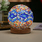 Bohemian Style Rechargeable Table Decorative Glass Lamp