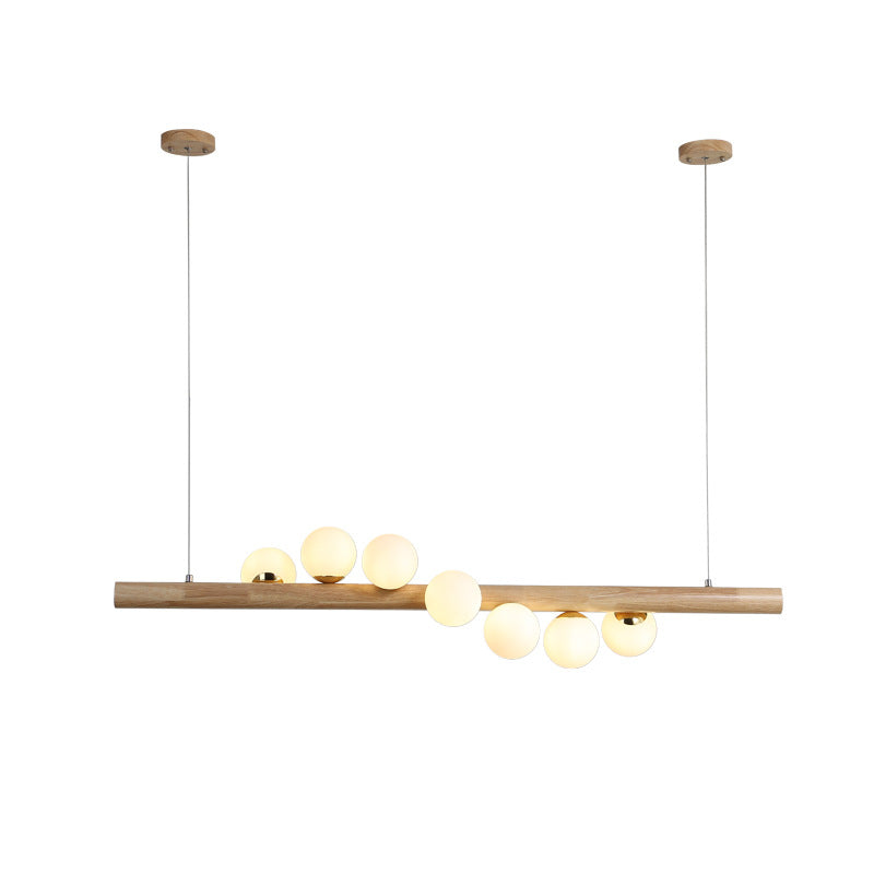 Chandelier Solid Wood Modern Minimalist Log