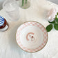 Wind Retro Rabbit Small Flower Breakfast Ceramic Plate