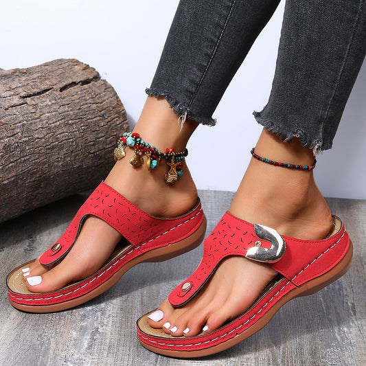 Hollow Out Sandals Rome Style Slippers For Women