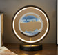 New Contemporary Symmetrical Quicksand Art Table Lamp