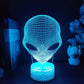 Pop-eyed Alien Shape 3D Night Light Child Cool Present For B