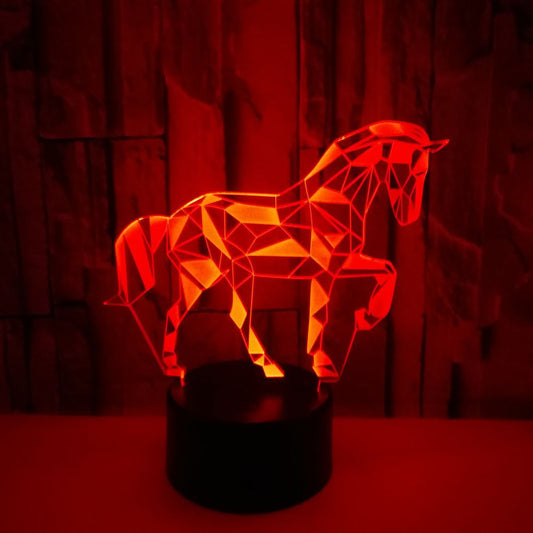 Led Night Light Jigsaw Horse USB Visual