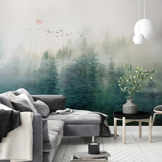 Custom 3D Photo Wallpaper Beautiful Forest Landscape Living Room Sofa Bedroom Background Wall Painting Art Papier Peint Mural 3D