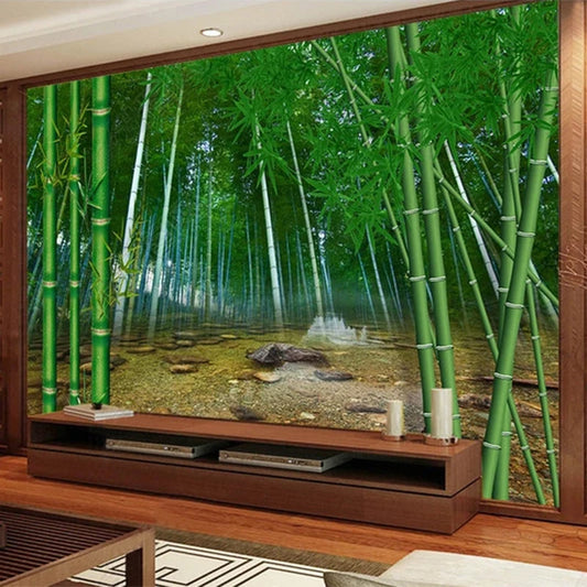Custom Photo Wallpaper 3D Nature Landscape Bamboo Forest Mural Living Room TV Sofa Bedroom Home Decor Papel De Parede Wallpapers