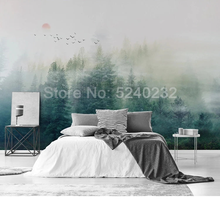 Custom 3D Photo Wallpaper Beautiful Forest Landscape Living Room Sofa Bedroom Background Wall Painting Art Papier Peint Mural 3D