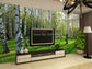 Custom Mural Wall Papers Birch Forest Natural Landscape Photo Wallpaper Restaurant Living Room Bedroom Interior Decor Sticker