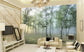 Photo Wallpaper 3D Green Forest Nature Landscape Murals Living Room TV Sofa Study Backdrop Wall Painting Papel De Parede 3D Sala