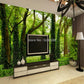 Photo Wallpaper Modern Simple Green Forest Nature Landscape 3D Panel Wall Mural Living Room Background Wall Home Decor Wallpaper