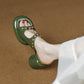 Waterproof Platform Thick Heel Green Rivet Sandals For Women