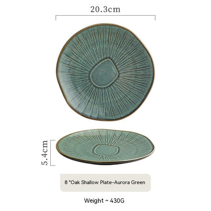 Deep Vibrant Cool Matte Ceramic Stoneware Plates