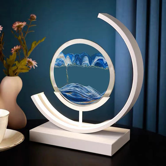Luxury Lighting 3D Quicksand Desktop Art Sculpture Table Lamp