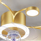 Modern Smart Bedroom Ceiling Fan Lamp