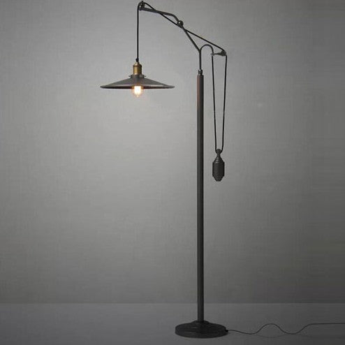 American Vintage Industrial Style Iron Living Room Bedroom Floor Lamp