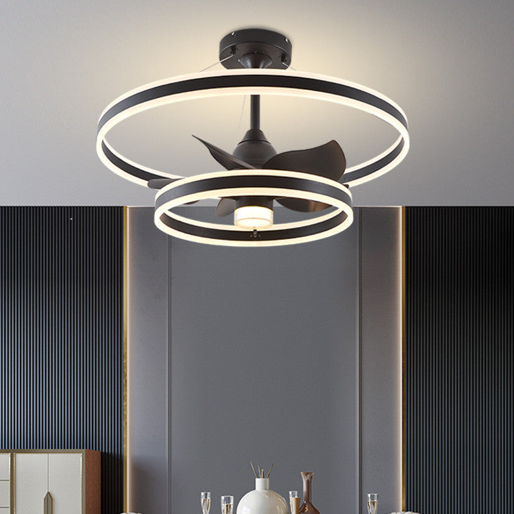 Modern Simple Living Room Ceiling Fan Lamp