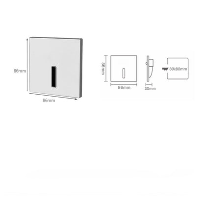 Recessed Intelligent Sensor Footlights Concealed Installation Corridor Aisle