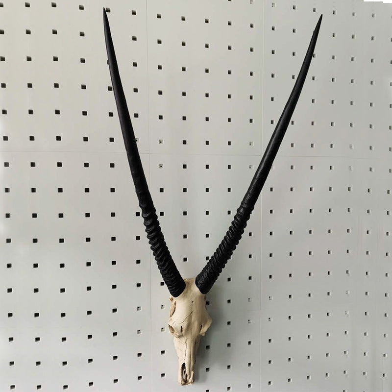 Resin Sheep Skull Wall Hanging Horn Wall Decoration