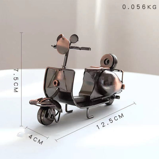 Iron Scooter Model Ornaments Home Decoration Metal Craft Gifts Gift Ornaments