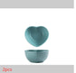 Heart Deco Pastel Ceramic Stone Dinner Plate Set