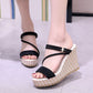 Summer New Style Sandals Slope Heel Platform Slippers Sandals And Slippers Women Shoes