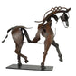 Statue Adonis Courtyard Metal Horse