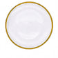 New Rainbow Ion Plated Hammer Pattern Glass Plate Luxury Dinnerware Set