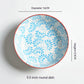 Underglaze Round Plate Ceramic Household Creative Seasoning Saucer Dish