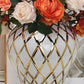 Ceramic Gold General Vase Flower Insert