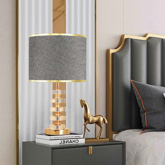 Light Luxury Crystal Table Lamp Postmodern Simple And Warm